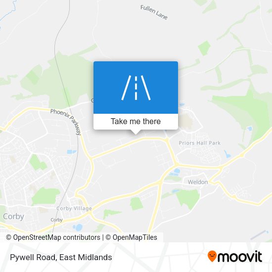 Pywell Road map