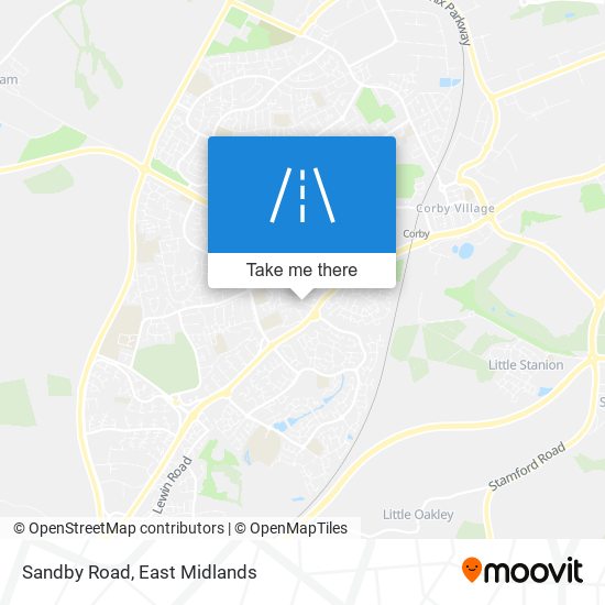 Sandby Road map