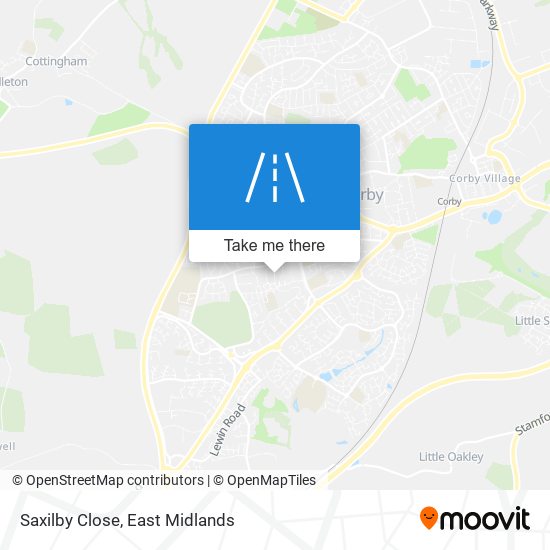 Saxilby Close map