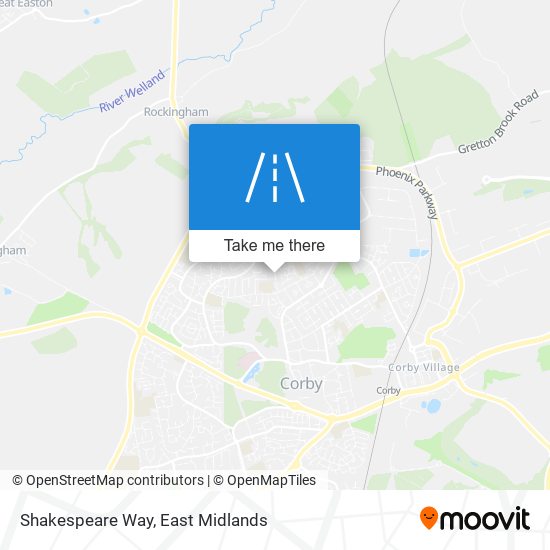 Shakespeare Way map