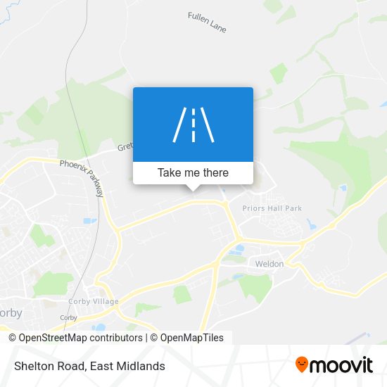 Shelton Road map