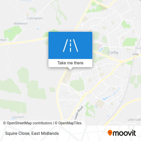 Squire Close map