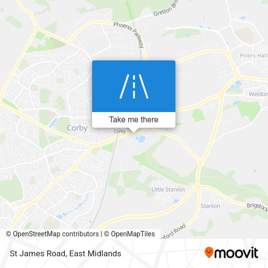 St James Road map