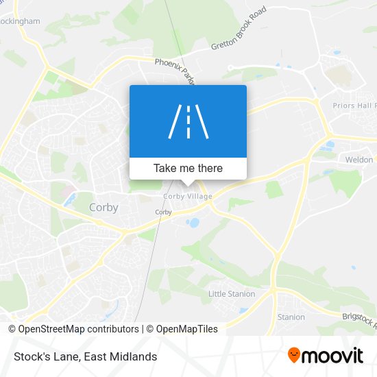 Stock's Lane map