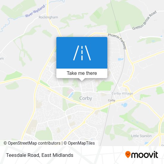 Teesdale Road map