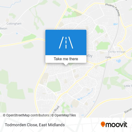 Todmorden Close map