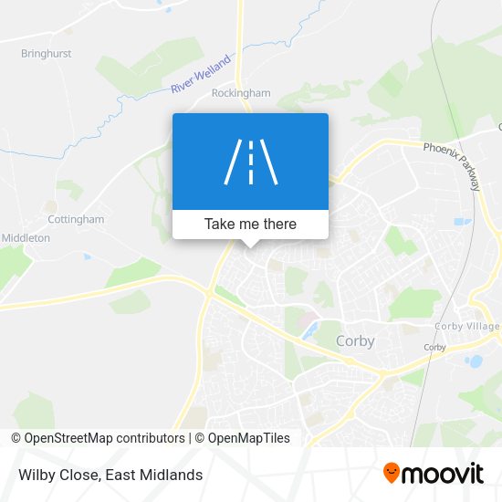 Wilby Close map