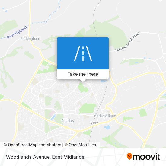 Woodlands Avenue map