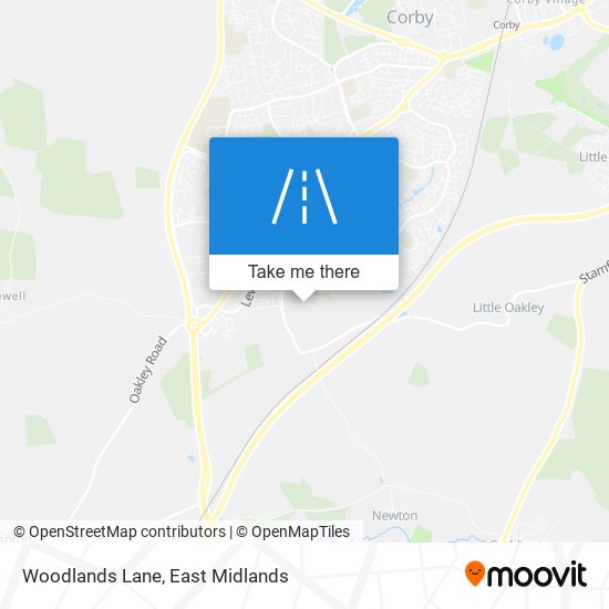 Woodlands Lane map