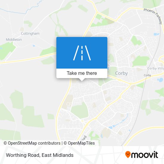 Worthing Road map