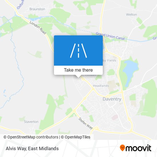 Alvis Way map