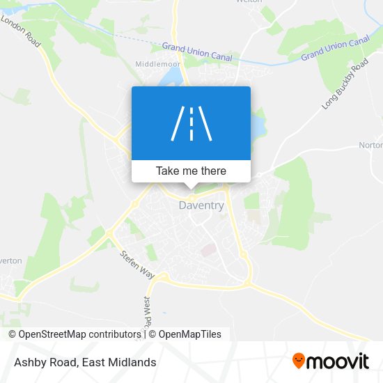 Ashby Road map
