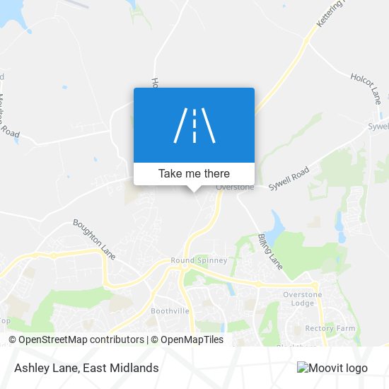 Ashley Lane map