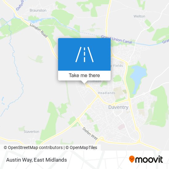 Austin Way map