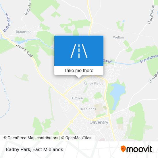 Badby Park map