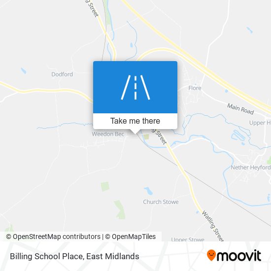 Billing School Place map