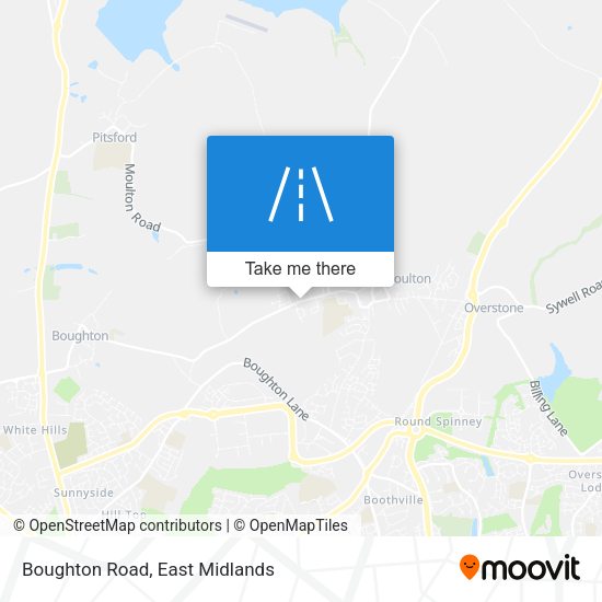 Boughton Road map