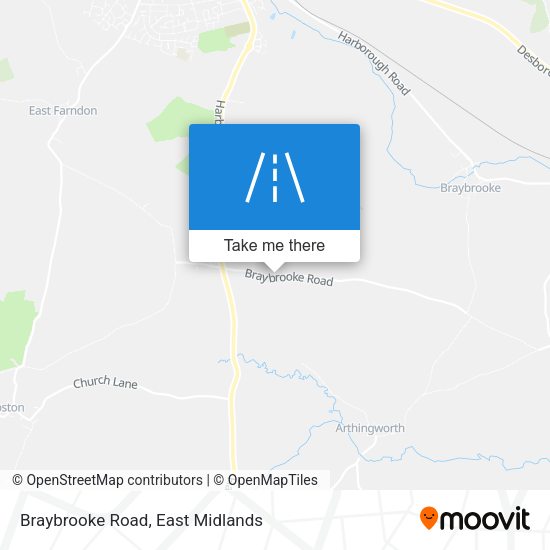 Braybrooke Road map