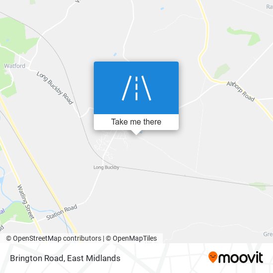 Brington Road map