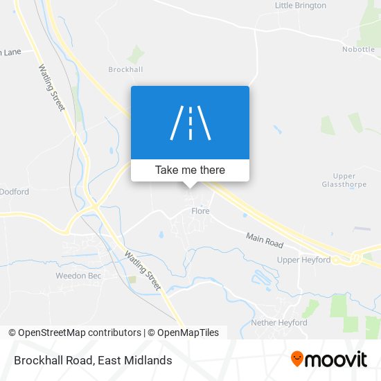 Brockhall Road map