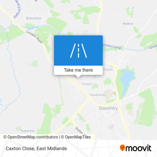 Caxton Close map
