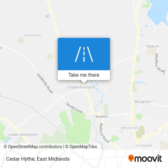 Cedar Hythe map