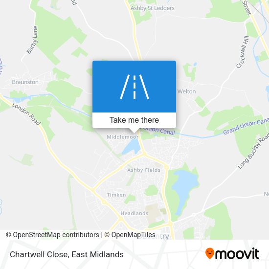 Chartwell Close map