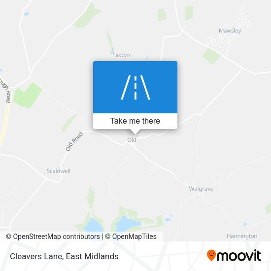 Cleavers Lane map