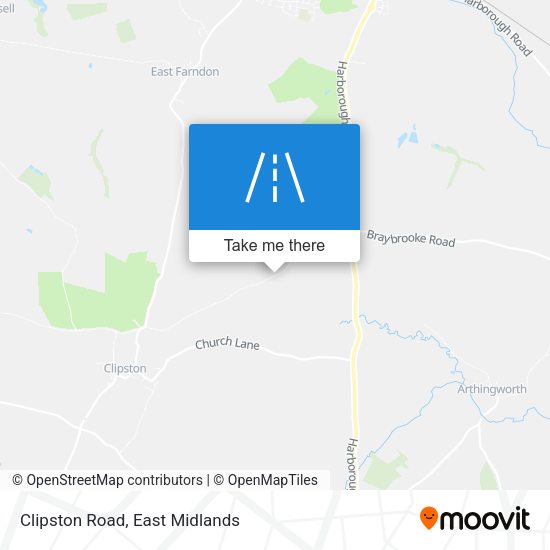 Clipston Road map