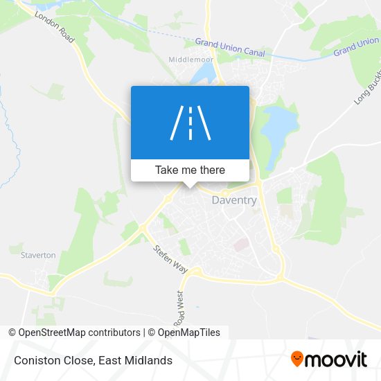 Coniston Close map
