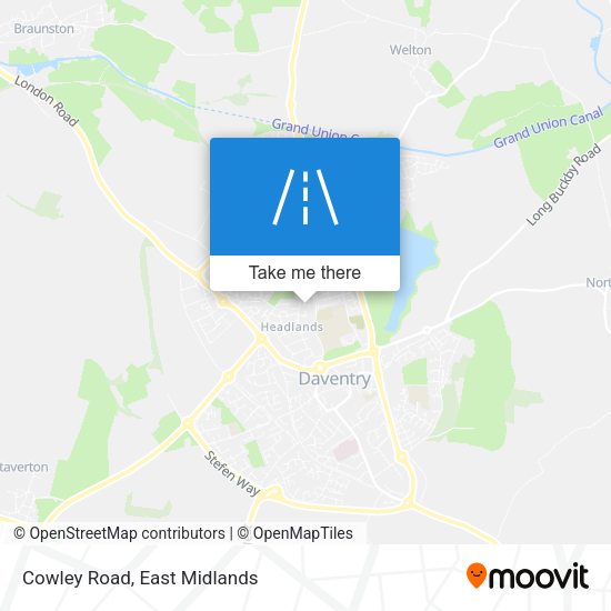 Cowley Road map