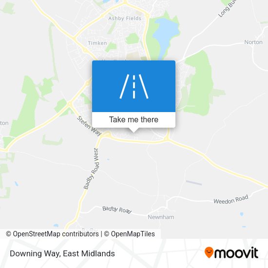 Downing Way map
