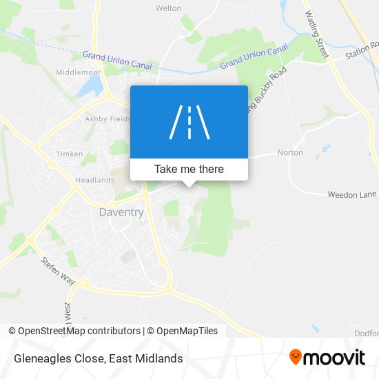 Gleneagles Close map
