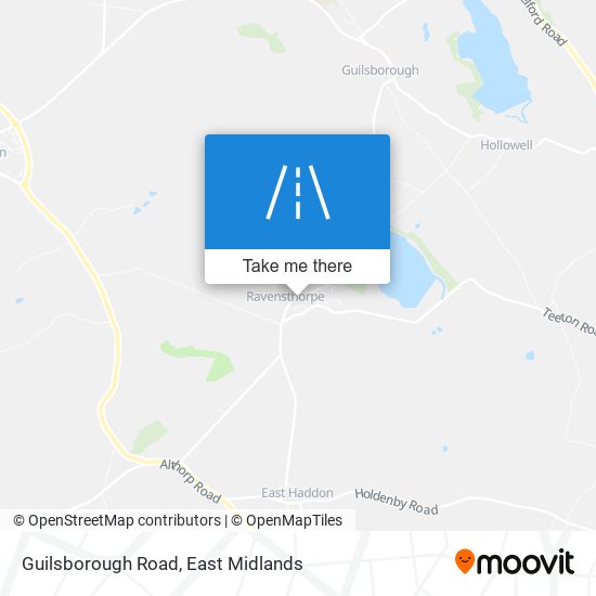 Guilsborough Road map