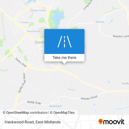 Hackwood Road map