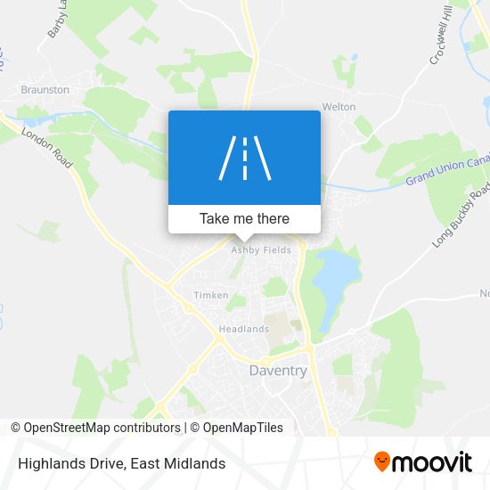 Highlands Drive map
