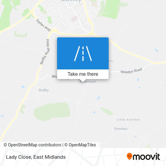 Lady Close map