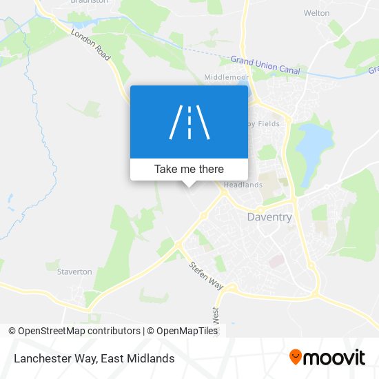 Lanchester Way map