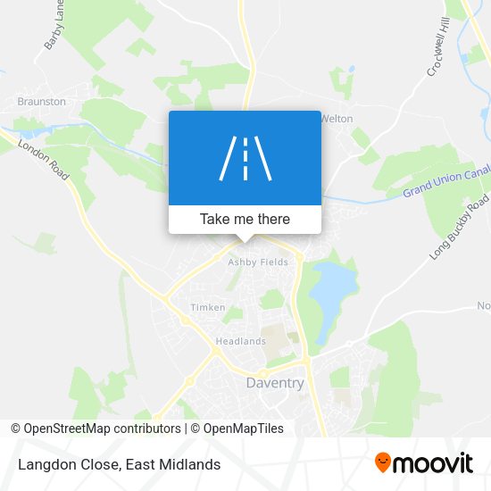 Langdon Close map