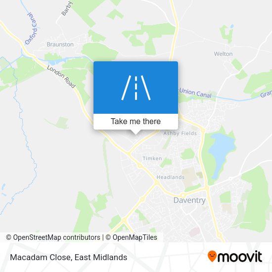 Macadam Close map