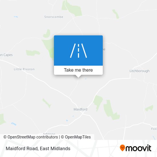Maidford Road map