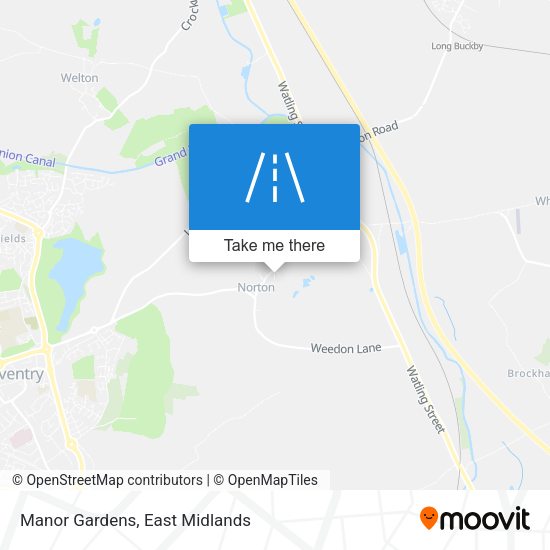 Manor Gardens map