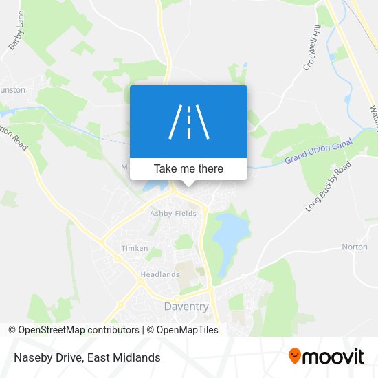 Naseby Drive map