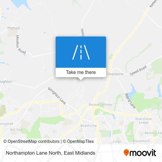 Northampton Lane North map