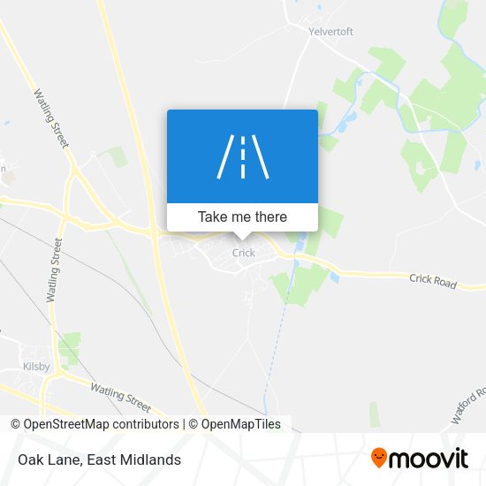 Oak Lane map