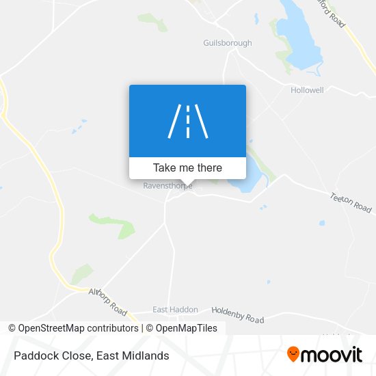 Paddock Close map