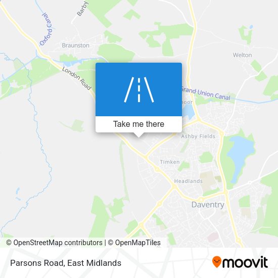 Parsons Road map