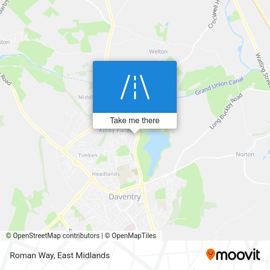 Roman Way map