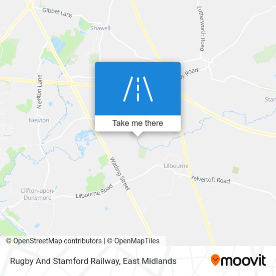Rugby And Stamford Railway map