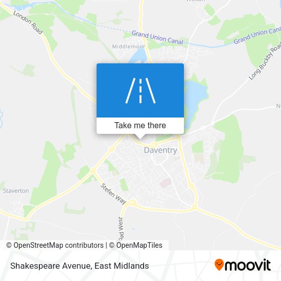 Shakespeare Avenue map